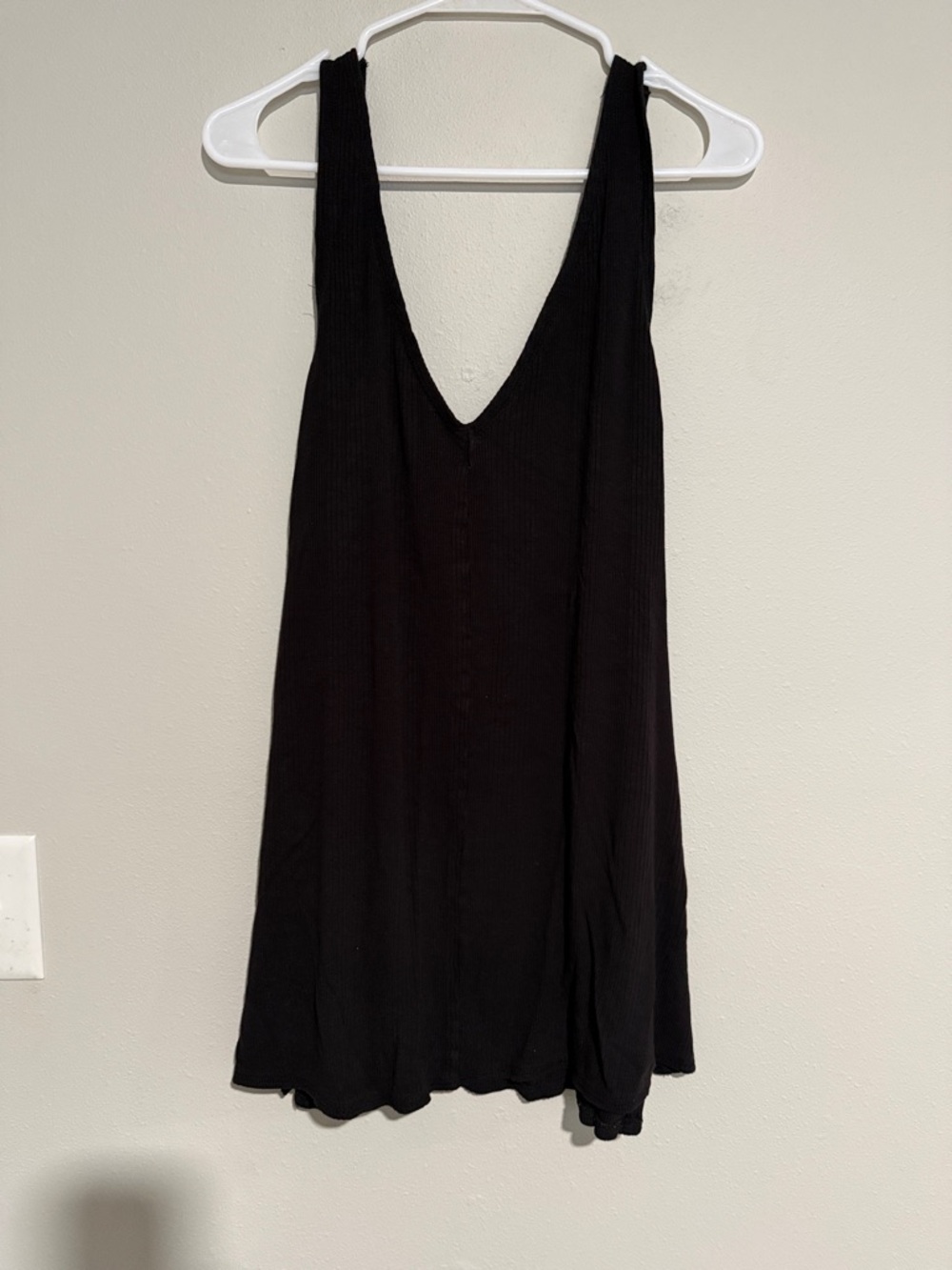 RVCA Black Ribbed Sleeveless Top